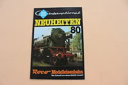 Catalogue Train Neuheiten Hauptkatalog Ho O N. ROCO Modelleisenbahn 1980 deutch 16 pages. RARE CATALOGUE TRAIN MAQUETTE...