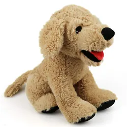 This stuffed animal feaptures realistic design. Its souled eyes, red tongue, open mouth and lifelike pose bring this...
