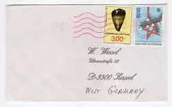 1985 timbre Y&T476 & 473 sur lettre. Pour une expédition groupée.
