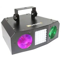 Moonflower avec 72x LEDs 5 mm RGB. Un jeu de lumière géré par la musique avec fonction Stroboscope pour créer deux...