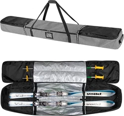 LARGE CAPACITY: This padded snowboard bag can hold 1 snowboard up to 165cm or 1 pair of skis up to 175cm and 1 pair of...