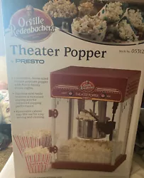Orville Redenbacher’s Theater Popper Machine by Presto Item was used (1) time. Still has original instructions with...
