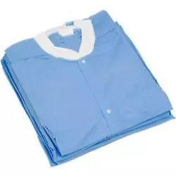 Disposable SMS Lab Coat Blue,2 Pockets, 35gsm, M-2XL Size. Weight: 35gsm. Disposable lab coat is ideal for the adult...