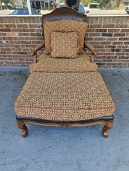 Ethan Allen Country French Harris Chair with Matching Ottoman!!.  We offer affordable local delivery! Message if...