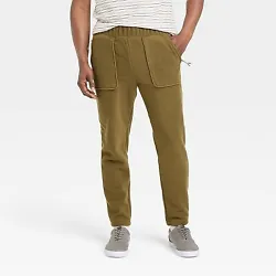 •Regular-fit tapered jogger pants •Heavyweight fabric construction •Full-elastic waistband •Functional patch...
