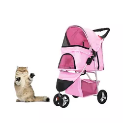 Its perfect for carrying beverages, toys, snacks, and more. - Our pet stroller utilizes sturdy wheels with full...