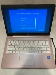 Storage 64GB eMMC. This laptop powers on, boots to Windows 10 Setup. Fair condition with a few marks, sticker residue,...
