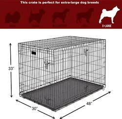This versatile Pet Crate is ideal for your dogs to sleep, train, or simply keeping them safe. It will be the perfect...