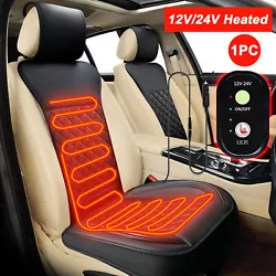♛ Quick 1 Minute Warm-up - For 12V and 24V models! Big Ant sleek design heated seat cushion for car, designed with 2...