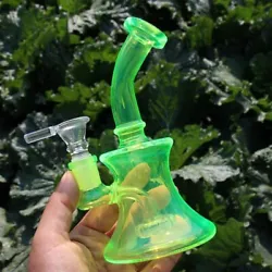 【MATERIAL】This glass bong is made of high-grade borosilicate glass and hand-made at high temperature to make it...