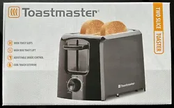 TOASTMASTER TM-103TS. Prepare bagels, artisan breads, breakfast treats and more in this Toastmaster 2-slice toaster....