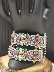 magnifique Paire de Bracelets Kabyle Imitation Bijoux Berbère modèle très joli porté livraison rapide