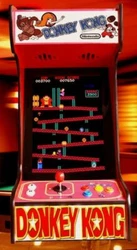 Donkey Kong. This machine has all your favorites. Galaga, Pacman, Ms Pacman, Donkey Kong, Frogger, Space Invaders and...