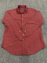 This Ralph Lauren mens shirt in size L features a classic plaid pattern, perfect for a casual yet stylish look. Made by...