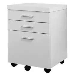 Finished in a fresh white with stylish silver plastic drawer pulls. All accessories or parts are included with the...