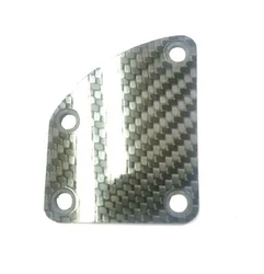 This was custom modeled in CAD and manufactured on our CNC in theUSA. Strong 100% 2.0mm GLOSSY carbon fiber twill plate...