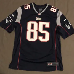 New England Patriots Jersey # 85 NO-NAME Nike Men’s Size Large NFL.