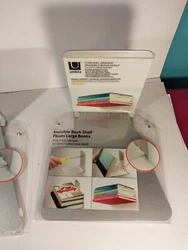 Set Of 2 Umbra Conceal Grande Invisible Floating Book Shelves. Condition is New. Shipped with USPS First Class.