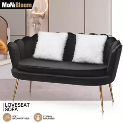 MoNiBloom Deluxe Modern Velvet Scalloped Back Accent Chair- designed for comfort and increased productivity while...