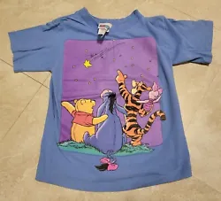 Selling VTG 90s Winnie The Pooh Disney Single Stitch Mega Big Print T Shirt Kids 7/8. You can see the condition from...