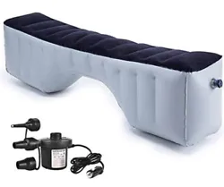 INFLATABLE MATTRESS Car Air Travel Bed for Back Seat Gap Pad with Pump.