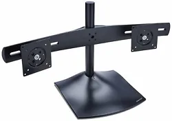 Conserve desk space by suspending two flat panels on a single base. Product TypeComputer Monitor Stands. Position...