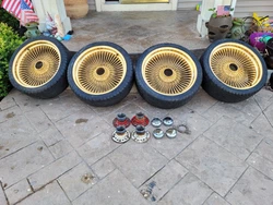 With a triple-stamped authentication, you can be sure of their quality. These gold wire wheels are no exception. They...