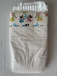 Up for sale is ONE diaper. It’s a vintage unisex and plastic backed disposable Pampers with Mickey Mouse and Disney...