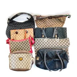 Set of 8 piece of Tote Bag Shoulder Bag / Canvas PVC / Gucci.