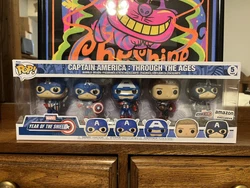 Funko Pop! Year of The Shield Captain America Through The Ages 5 Pack.