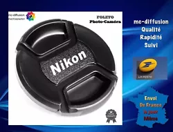 Bouchon Dobjectif pour Nikon 77 mm, couvre objectif, capuchon, Avec Cordon.