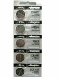 Super fresh genuine Energizer CR1632 3v batteries. Equivalent to: DL1632, BR1632, KL1632, L1632, ECR1632. IEC: CR1632....
