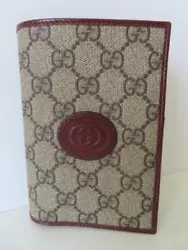 Color: Beige, Brown, Burgundy Fabric: Coated Canvas, Leather Closure: Snap Print/Graphic/Embellishments/Embroidery: GG...