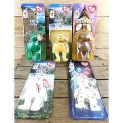Lot of 5 McDonalds TY Beanie Babies. Includes Erin, Britannie, Glory, and Maple (2 of this one). From 1999.Good, sealed...