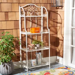 Flourishing with delicate details, this Amaris Outdoor Bakers Rack provides both style and substance to any outdoor...