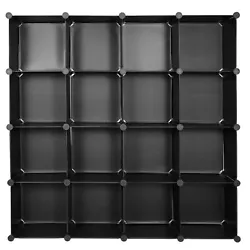 9 Cube Organizer 16 Cube Organizer The plastic panels of the storage shelf are waterproof and easy to clean, making...