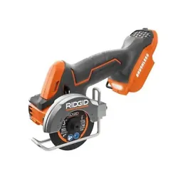 RIDGID introduces the 18V SubCompact Lithium-Ion Brushless Cordless 3 in. Multi-Material Saw (Tool Only). This 18V...