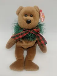 Ty Beanie Baby HollyDays the Holiday Bear (8.5 Inch) Stuffed Animal Mint.  New old stock   Tags all mint