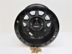 System 3 SB-3 Beadlock Wheel 14x10 5+5 Offset 4/110 Matte Black 19-0080.