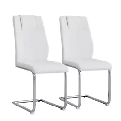 Modern designed dining chair with elegantly curved silhouette and thicken seat cushion provides the chair with maxmium...