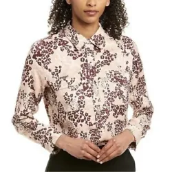 EQUIPMENT Femme Slim Signature Pink Floral Silk Button Up Blouse Shirt Medium. Measurements are as follows:Pit to pit ~...