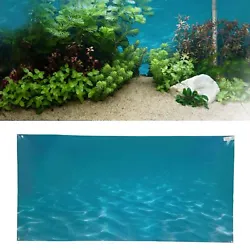 Feature: 1. Wide Applicability: The blue sea water pattern makes this fish tank background sticker widely suitable for...