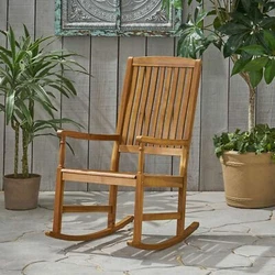 Settle back in the refreshing outdoors with a rocking chair that allows you to set up a cozy corner for well-deserved...
