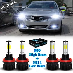 Color Temperature: White 6000K. For 2021 Chevrolet Silverado 2500 3500 LED Headlight high/low Beam Bulbs H9+H11. 2x LED...