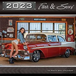 16 Month Wall Calendar featuring hot girls and playboy models with classic cars and sports cars.Made and printed in the...