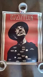 LED ZEPPELIN TOUR OVER EUROPE 1980 CONCERT POSTER ROCK & ROLL Original NICE!. In good condition. No serious damage....