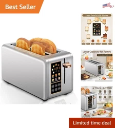 Upgrade your breakfast routine with our Premium Stainless Steel Toaster 4 Slice. Choose from 6 bread types and 7 shade...