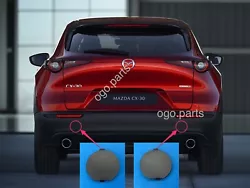 New Genuine Mazda CX-30 left rear bumper tow hook cover. Fits: 2020-2023 Mazda CX-30.