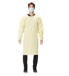The gown is intended for use in surgical procedures and is a level 1 AAMI compliant product. Made in Vietnam, this gown...
