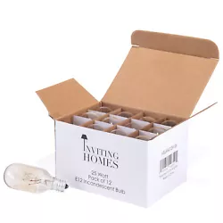 Bulb Size: 2.25” x 0.75” / Socket Size: E12 Candelabra. These adjustable bulbs are dimmable so you can change the...